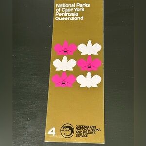 Vintage 1987 Australian National Parks of South Coastal Queensland Pamphlet